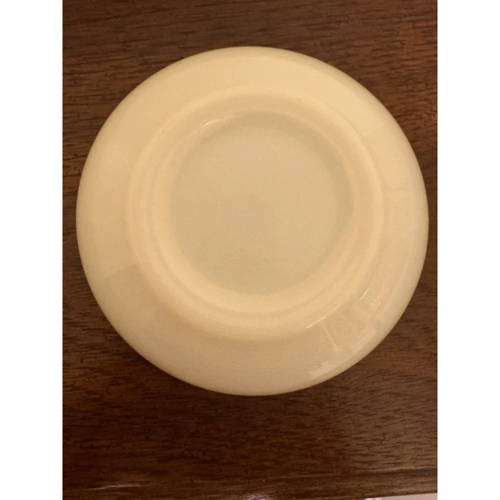 Vintage Federal Glass Milk Glass 'Petal' Pattern' Small Sauce Berry Bowl 4.75
